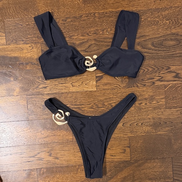 Commense Other - Commense Black Bikini with Gold Accents